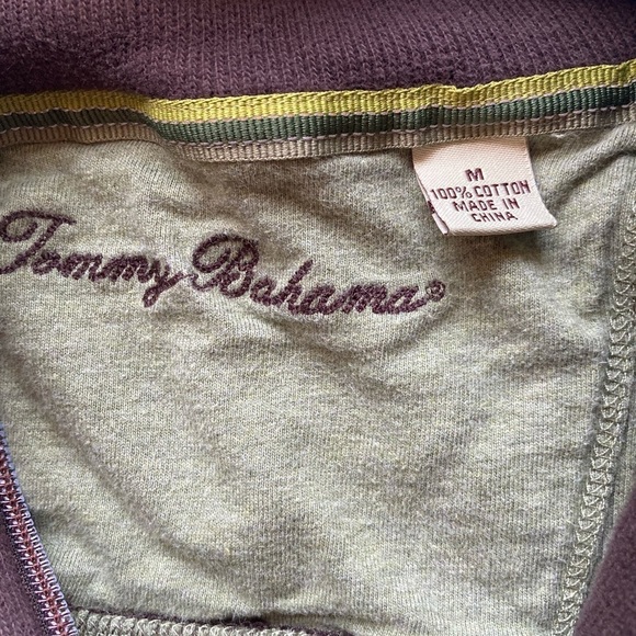Tommy Bahama 1/4 Zip Pullover Sweater Jacket Sz Med - Picture 7 of 7